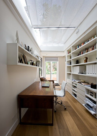 Contemporary Home Office & Library by Northwick Design
